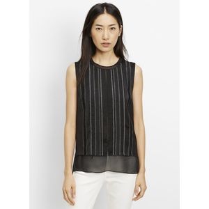 Vince Exposed Seam Sleeveless Blouse